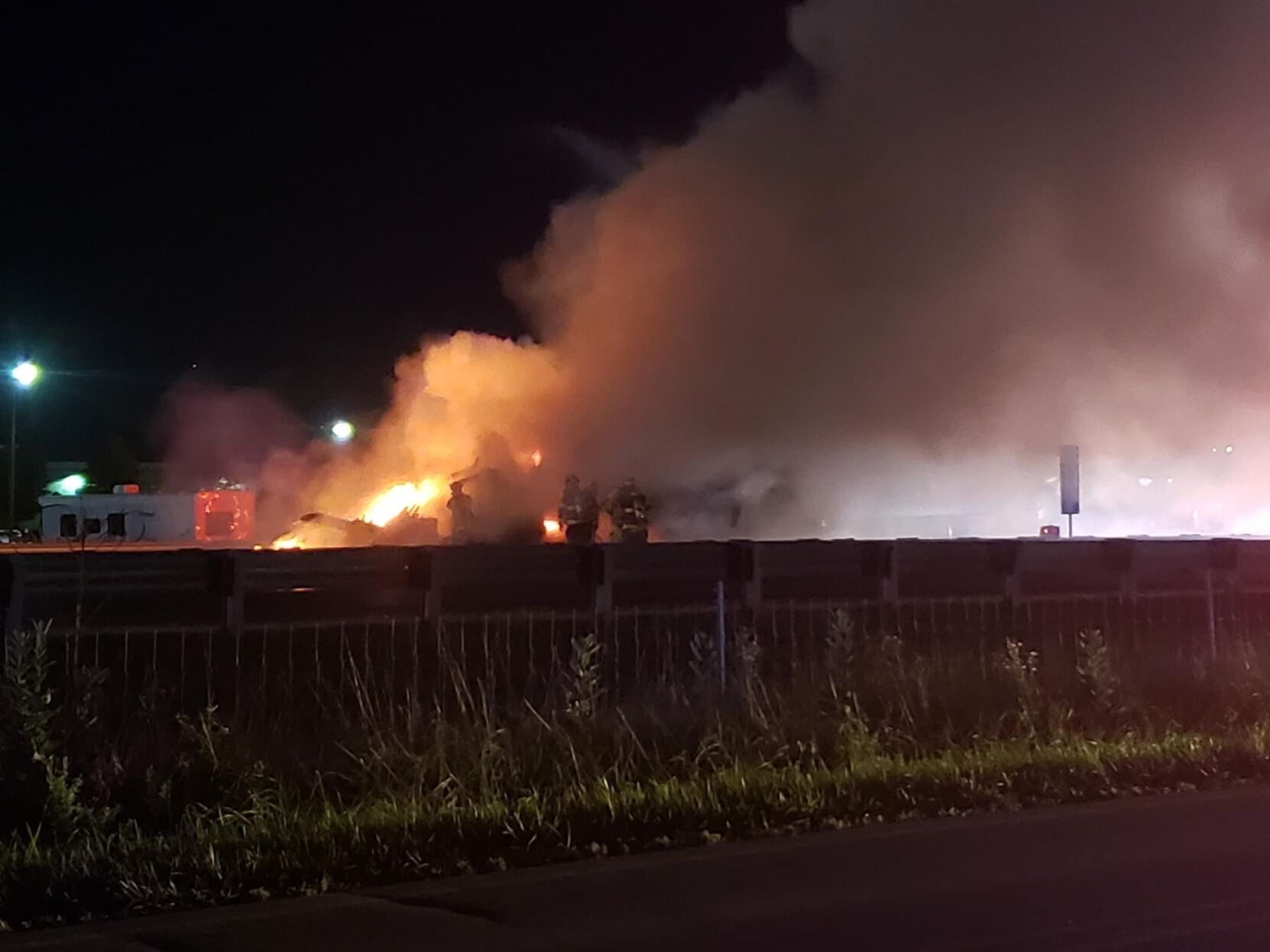 One dead in fiery semi crash on I-65 near Whitestown